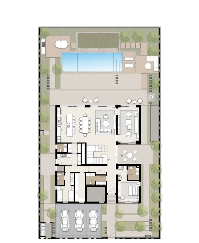 Floor plan 20 - Modern house layout